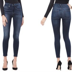 Good American Good Legs Cropped Skinny Jeans size 6/28
